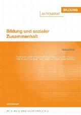 Cover: Bildung und sozialer Zusammenhalt. Gutachten